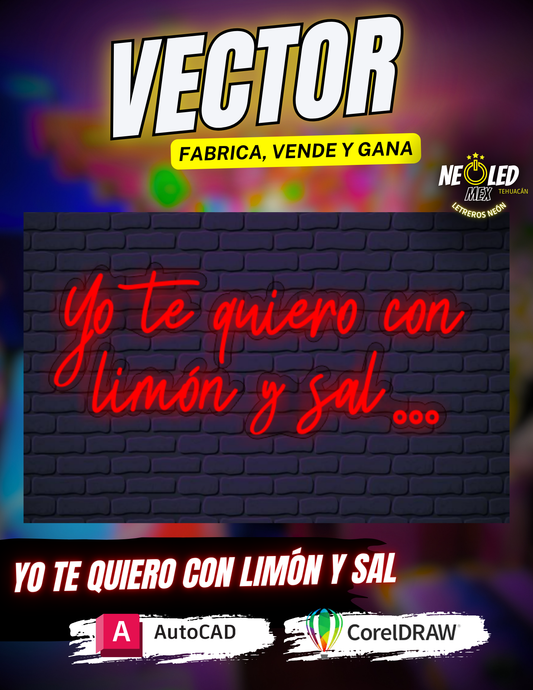 VECTOR YO TE QUIERO CON LIMON Y SAL