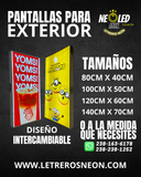 PANTALLA DE LUZ PARA PROMOCIONES INTERCAMBIABLE USO EN EXTERIORES