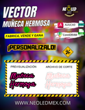 VECTOR MUÑECA HERMOSA
