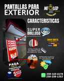 PANTALLA DE LUZ PARA PROMOCIONES INTERCAMBIABLE USO EN EXTERIORES