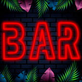 LETRERO NEÓN BAR SENCILLO