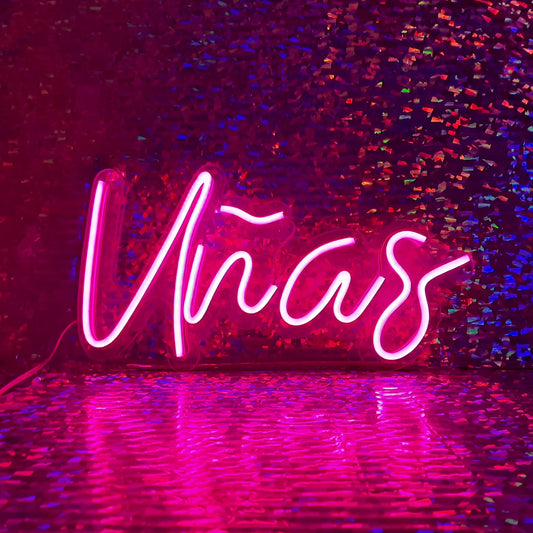 LETRERO NEON UÑAS