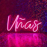 LETRERO NEON UÑAS