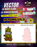 VECTOR LA MENTE CLARA Y LA CERVEZA OSCURA