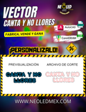 VECTOR CANTA Y NO LLORES