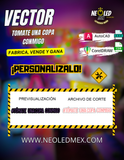VECTOR TOMATE UNA COPA CONMIGO