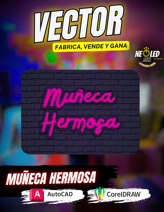 VECTOR MUÑECA HERMOSA