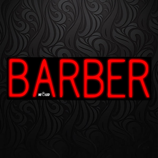 LETRERO NEÓN BARBER