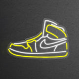 LETRERO NEÓN JORDAN 1 AMARILLLO