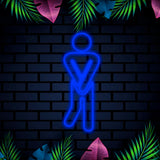 LETRERO NEÓN BAÑOS HOMBRE